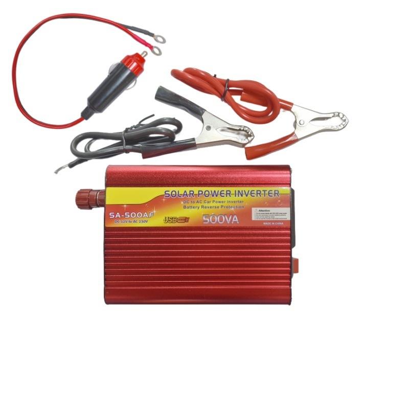 Euro 500W Car Inverter 12V To 220V Car Socket, Laptop Shaver Charging Inverter