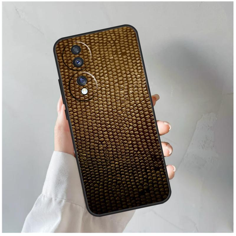 Snake Skin For Honor Magic 8 7 6 5 Pro Case For Honor 400 200 Lite 90 70 50 X8c X8b X9a X9b X9c X9d Win