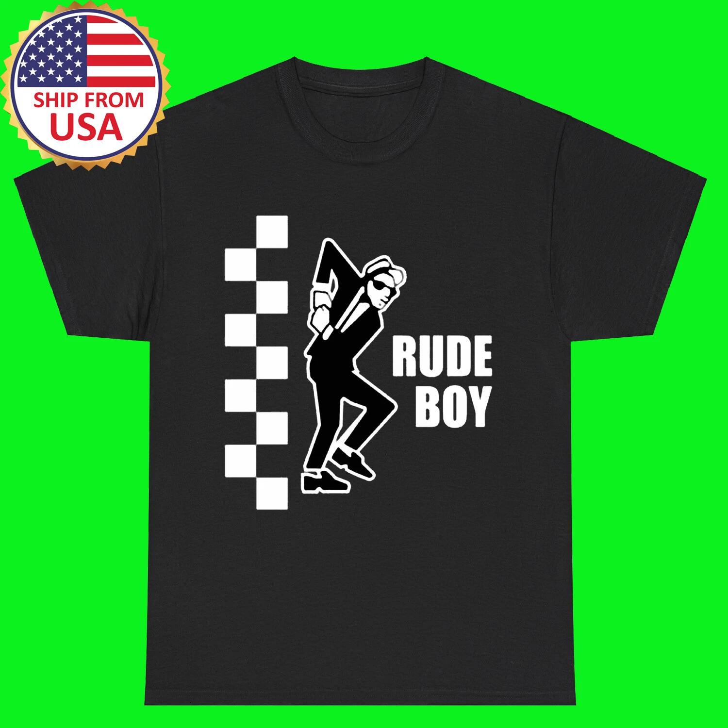 The Specials Rude Boy Black T-Shirt Tee Top Unisex M