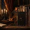 Harz Drachenfigur Magische Fliegende Bücherregal Lampe, Warmes Hängendes Nachtlicht, Fantasy Roman Fan Geschenk Leseecke Dekoration, Einzigartig für Liebhaber