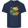Torn Grenada Flag Grenadians Day Football Unisexs Light Cotton Tshirt