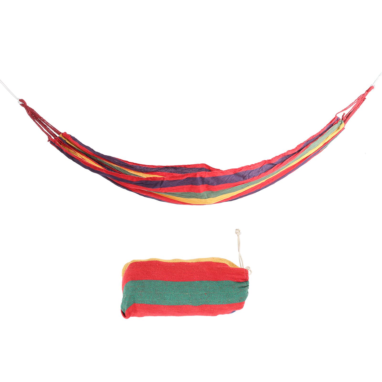 Portable Single Double Outdoor Garden Camping Hammock Lightweight Travel Hammocks красный