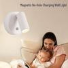 Wireless Magnetic Downlight Night Light: No-Drill Wall Spot for Bedroom and Bedside Reading