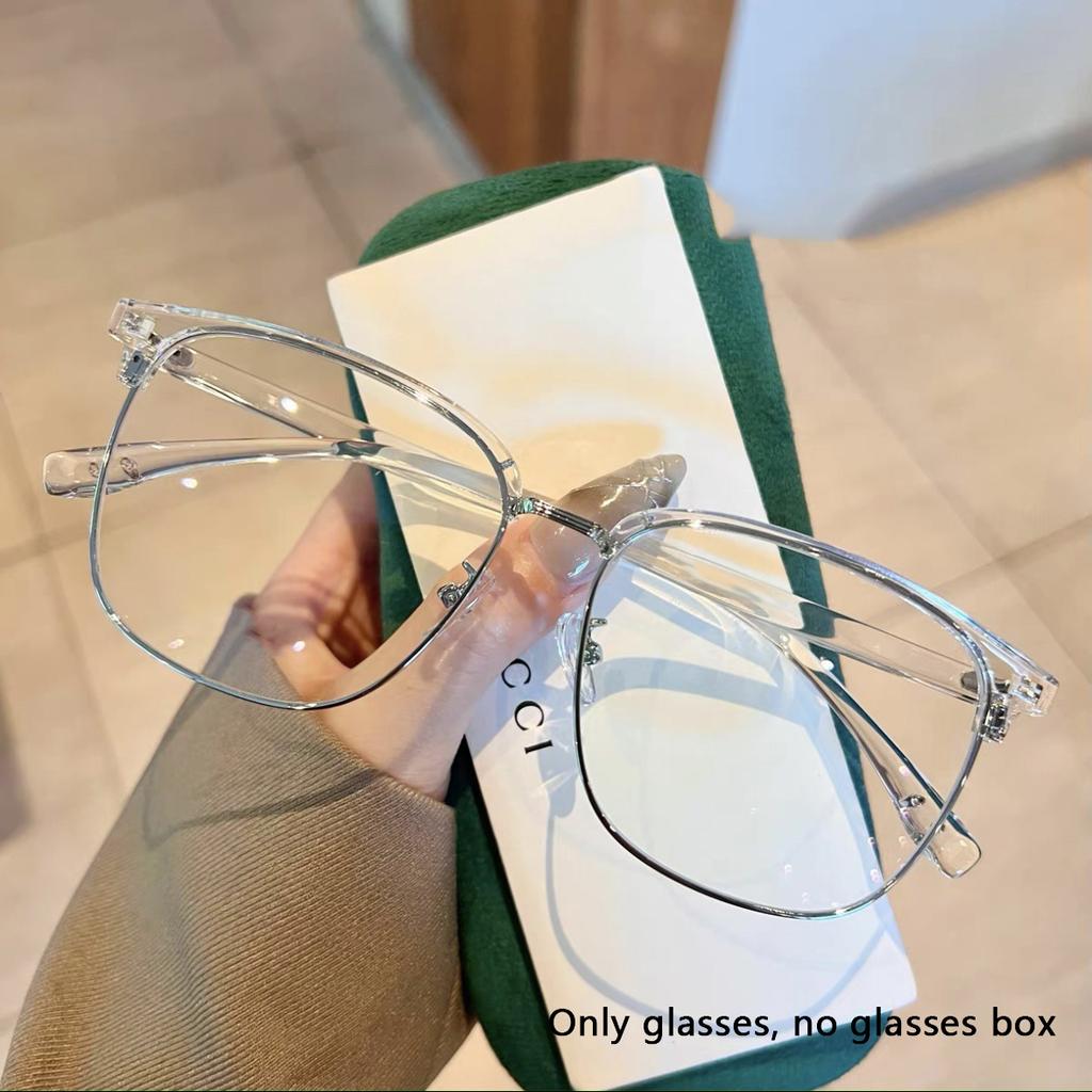 Business Half-frame Glasses Large Frame High-end Feeling Super Light Myopia Can Match The Eye  Myopia  Glasses Frame 20550