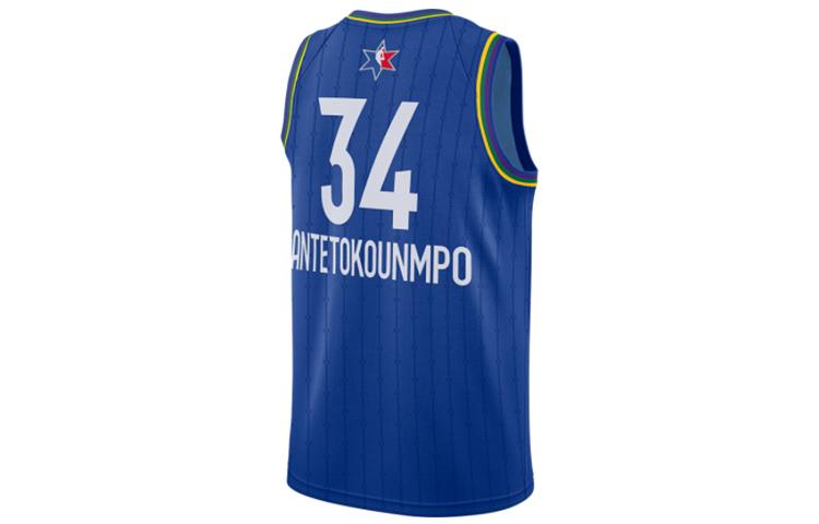 Jordan NBAAll Star Edition Swingman Jersey Giannis Antetokounmpo Basketball Jersey Men's Blue CJ1059-495