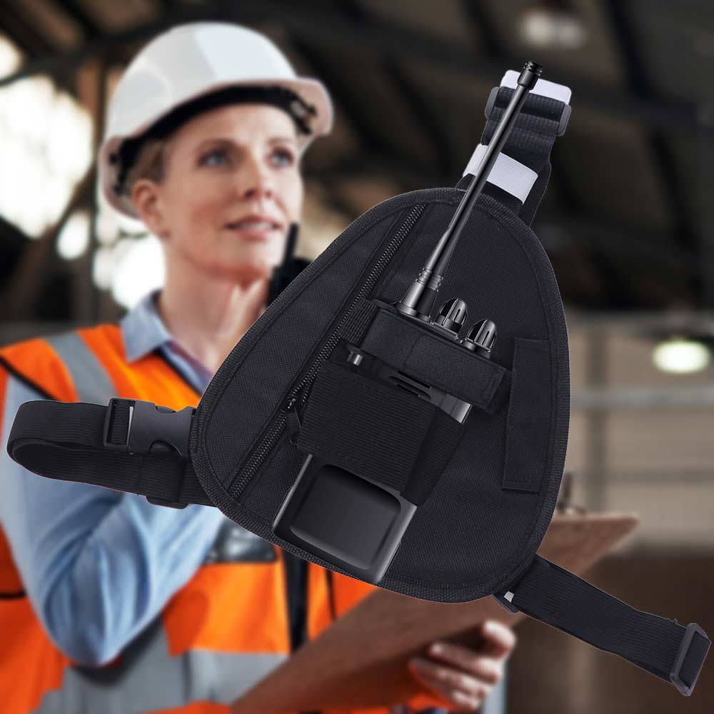 Crossbody Bag Walkie Talkie Bag Adjustable Interphone Chest Bag BF-888S UV-5R