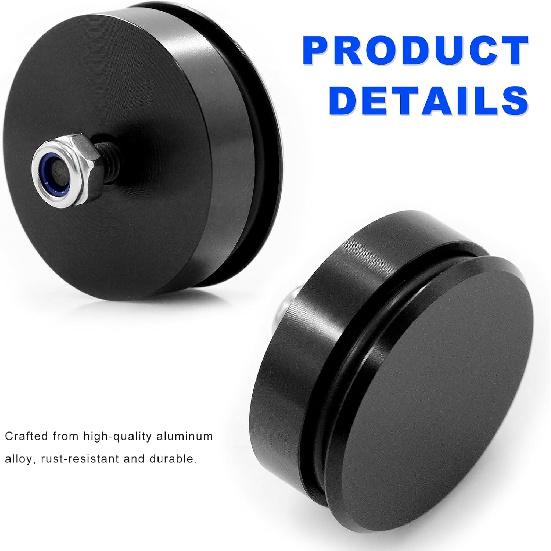 Tappo Tergiparabrezza Auto, Tappo Passacavo Impermeabile per Tergicristalli Posteriori Veicolo Tappo di Chiusura Parabrezza con O-Ring, Coperchio in Alluminio Antipolvere per Eliminazione Tergicristallo Lunotto Posteriore