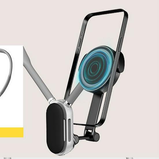 Magnetic Neck-Mount Adjustable Camera Bracket for Outdoor Sports and Live Streaming