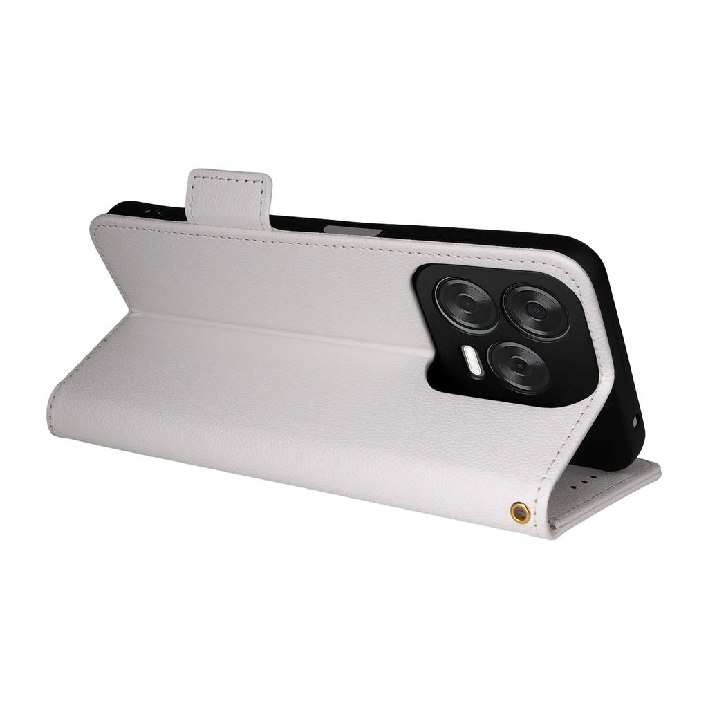 For ZTE Blade V70 Design/Blade V70 Vita Case with Wrist Strap Litchi Texture PU Leather Wallet Phone Cover