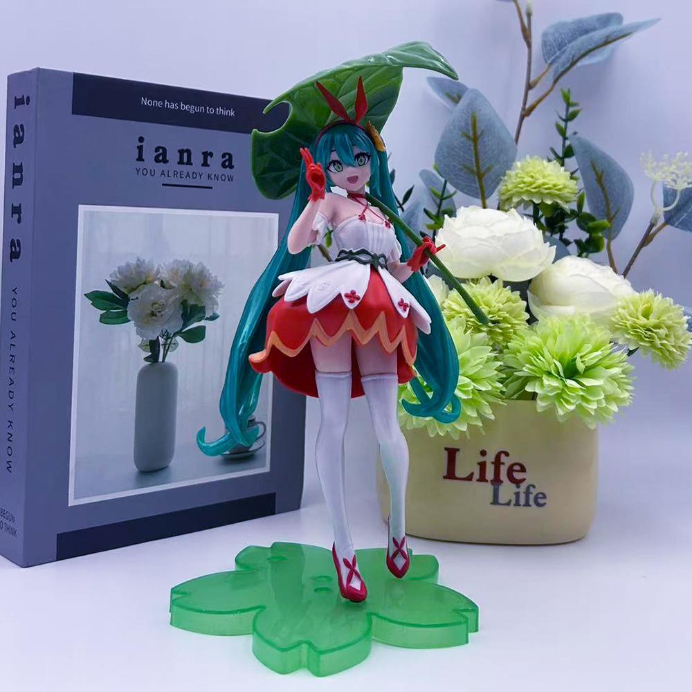 Hatsune Anime Miku Anime Figure Elf Dancing Girl Hatsune Miku Action Figures Cute Kawaii Girl Peripheral Pvc Model Toys Gifts
