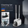 High Pressure Toilet Clog Remover Plunger With Holder Base Easy Storage Design Toilet Bowl Cleaner For Bathroom Cleaning