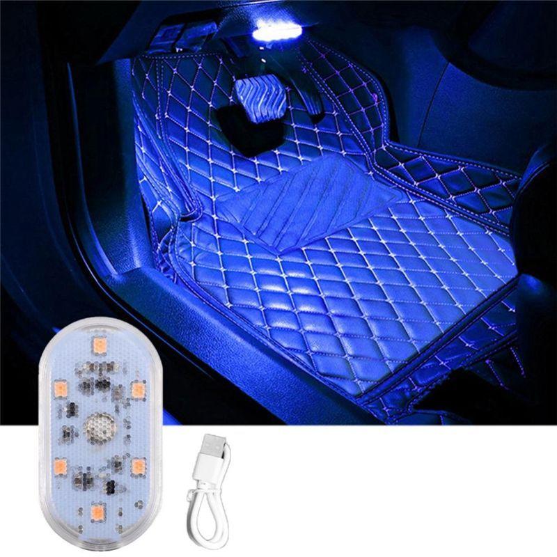 

Durable Car Touch Lights Rechargeable Car Interior Dome Light Roof Ceiling Reading Lamps Trunk Magnetic Mini Lamp As Shown C