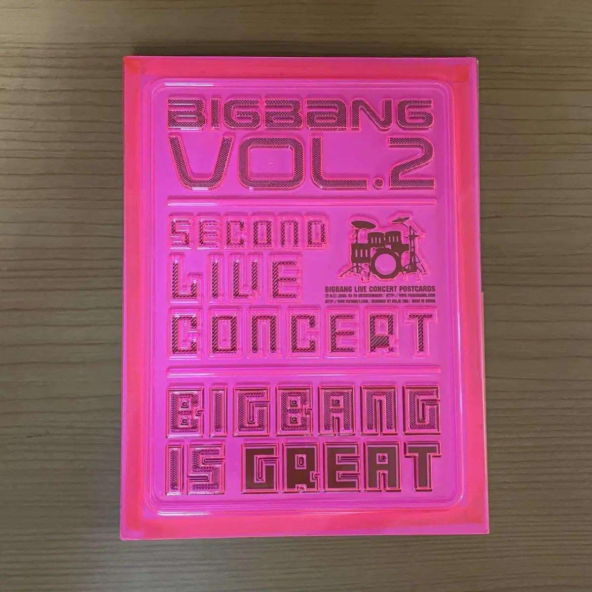 

Big Bang Второй концерт Открытка Почтовая книга открыток