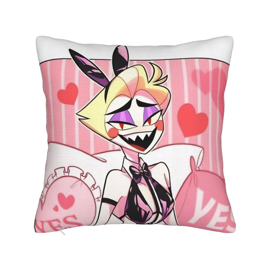 Lucifer Hazbins Hotels Pillowcase Soft Polyester Cushion Cover Gift  Pillow Case Cover Bedroom Square 40X40cm