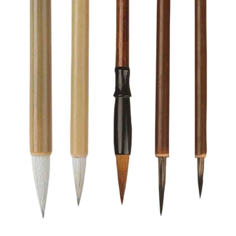 Professioneller chinesischer Kalligraphiepinsel Holz Chinesischer Malpinsel für Anfänger Kalligraphie Antithetisches Verspaar Schreiben