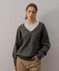 CAMINO V-Neck Basic Knit Gray
