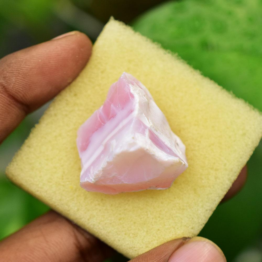 56 Ct NATURAL Pink Opal Uncut Rough Loose Gemstone For Collectors