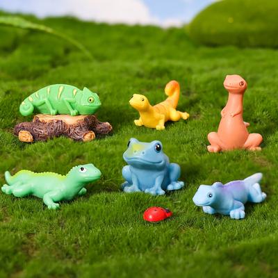 Micro-landscape Ornaments, Simulated Lizards and Frogs, Garden Landscaping, Car Accessories, Resin Craft Decorative Small Ornaments