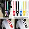 Motorcycle Fender Stickers Reflective Arrow Stripe Scooter Motorbike Fender Decal Mudguard Sticker Universal Waterproof Oilproof