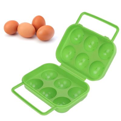 3 Pcs 6 Grid Egg Box ABS Egg Holder Durable Egg Container  Picnic Hiking