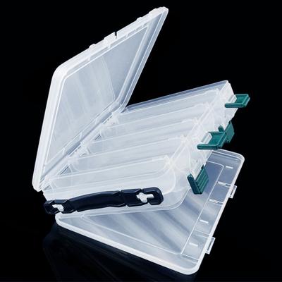 MUQZI Sports Accessory 20x16x4.5cm 10 Compartments Plastic Fishing Lure Bait Tackle Box Storage Case