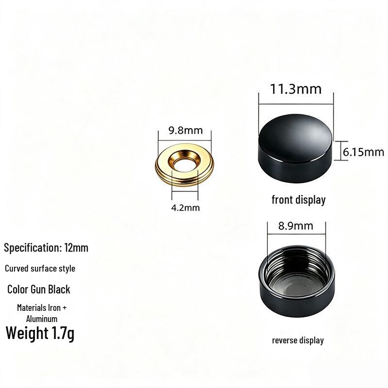 Acrylic Decorative Mirror Screw Cap for Glass and Tile Fixing