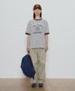 Yunibeoseugameonteu Ug Athletic Ringer T-Shirt_Melange Grey
