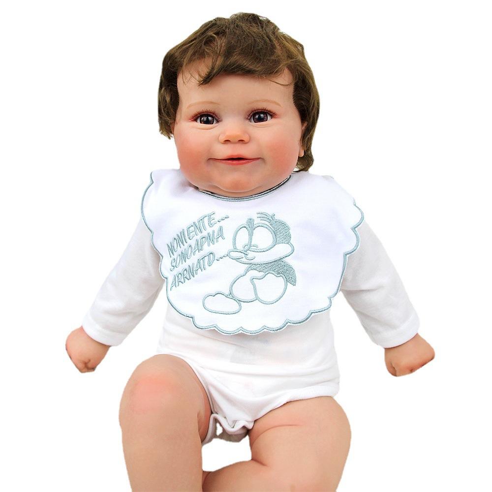 Nová panenka 20 palců Realistická reborn panenka Měkký smalt Imitace dětské panenky Panenka