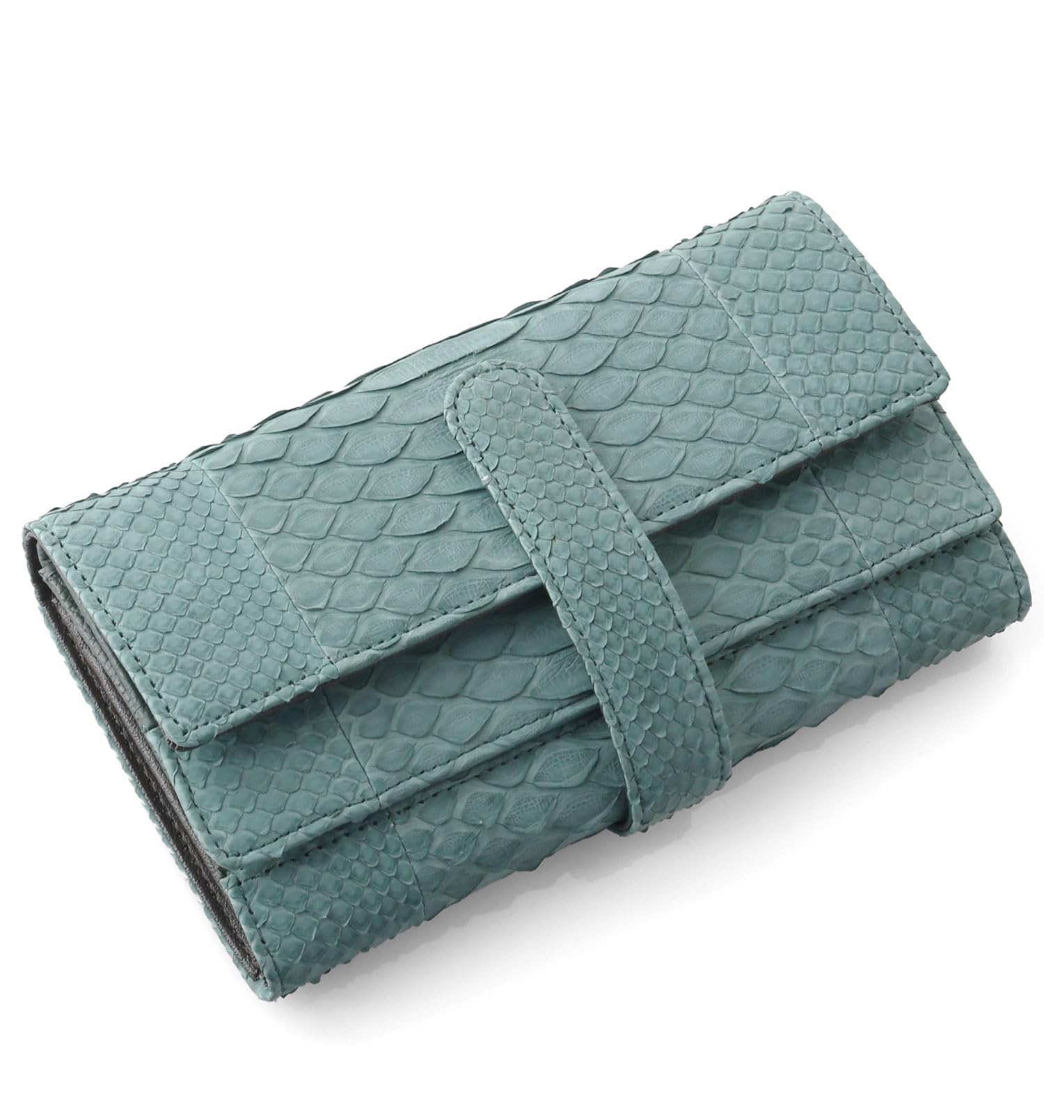 

Sankyo Shokai Women s Long Wallet with Large Coin Purse, Diamond Python Leather: Cyprus