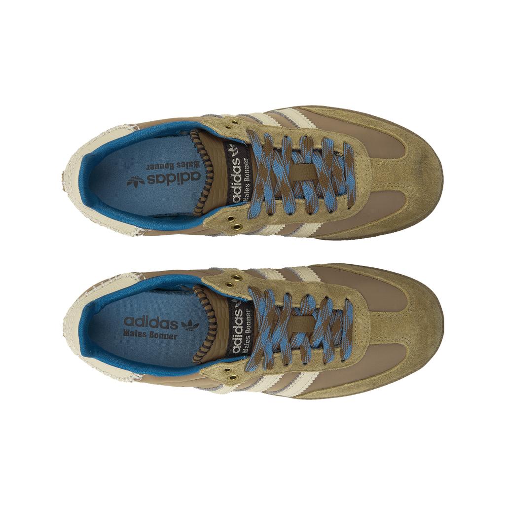 Wales Bonner x adidas Samba Nylon Desert White Unisex Sneaker Braun Wunderweiß Aschblau IH3261