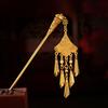 Ethnic Style Golden Tassels Hair Fork Ancient Ethnic Style Hair Sticks  Festival