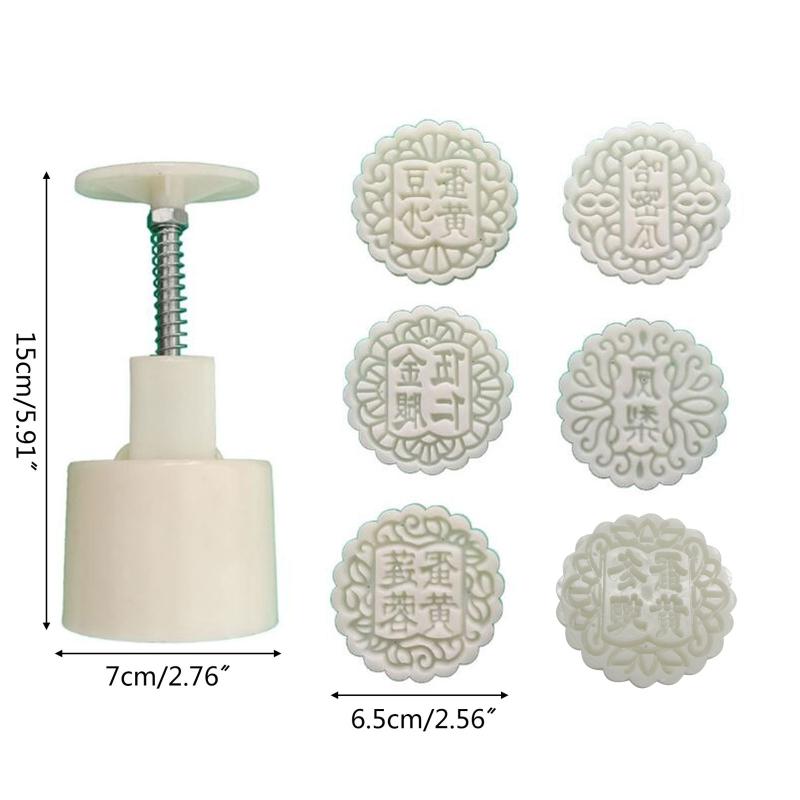 100g Kunststoff Mondkuchenform 3D Chinesische Schriftzeichen Form Mondkuchenform DIY Küchen Backzubehör für das Mittherbstfest