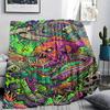 Corrosive marine organisms Print Flannel Blanket,High quality Comfortable for All Seasons,Home Decor,Warmth and Comfort,Perfect for Christmas Gifts