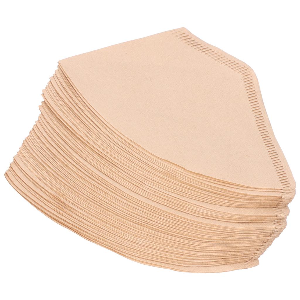 100Pcs/Bag Fan Shaped Coffee Filter Paper Wood Pulp Filter Paper Coffee Making Accessory