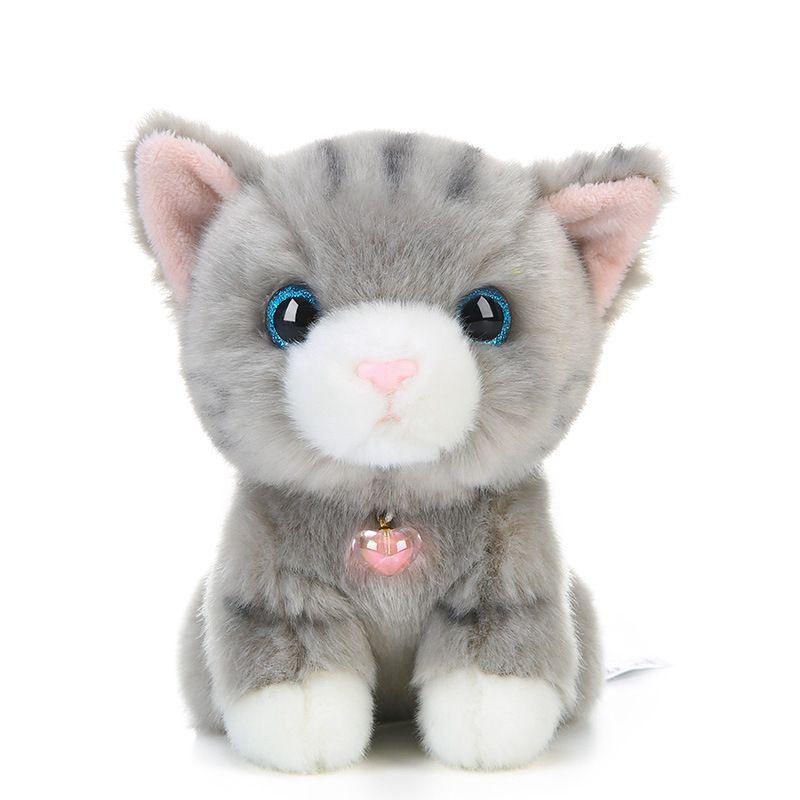Adorable Simulation Siamese Shorthair Plush Cat Toy For Home And Room Decor