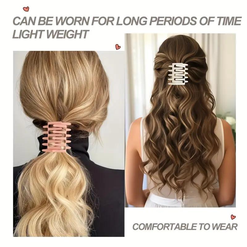 1PCS Elegant Criss-Cross Hairpin Bun Maker Styling Tool Hair Clip Accessories