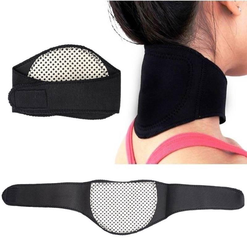 Cozy Neck Protection Wrap Self-heating Black Thermal Neck Brace For Men And Women