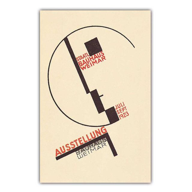 New Abstract Art Geometric Figure Canvas Painting Bauhaus Ausstellung Wall Art Poster Office Living Room Home Decoration Mural No Frame