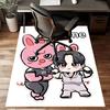 Custom Kpop Team Mat Personalized Name, Polyester Washable Indoor Entryway Rug, Gift for Christmas, Easter, Thanksgiving Day