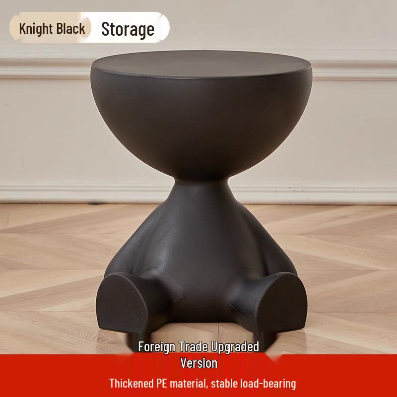 Mini Bear Movable Bedside & Sofa Side Table with Storage Rack