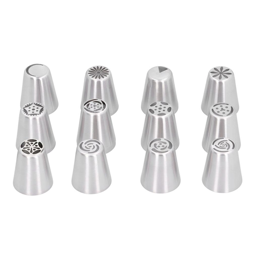14PCS Set Icing Piping Nozzles Pastry Tips Bag Set for Cake Decorating Supplies Kit