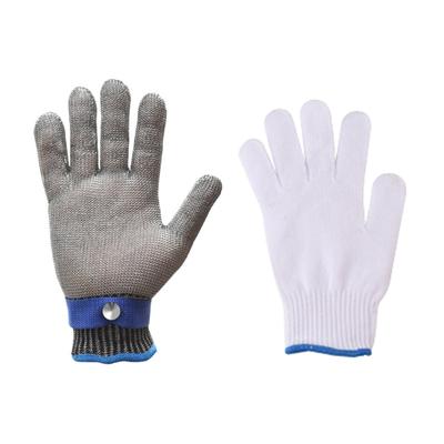 Professional Cut Resistant Stainless Steel Gloves for Kitchen Fish Meat Cleaning and Wood Carving Safety Work Gloves