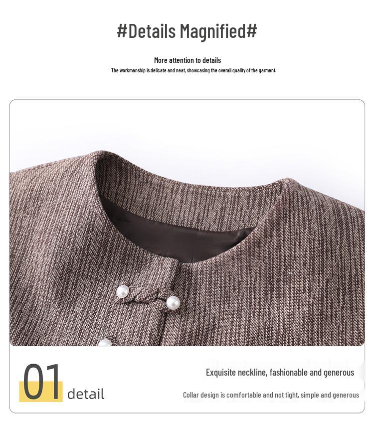 Rochie elegantă tip vestă de lux pentru femei, Primăvara 2025, Set din trei piese pentru public matur