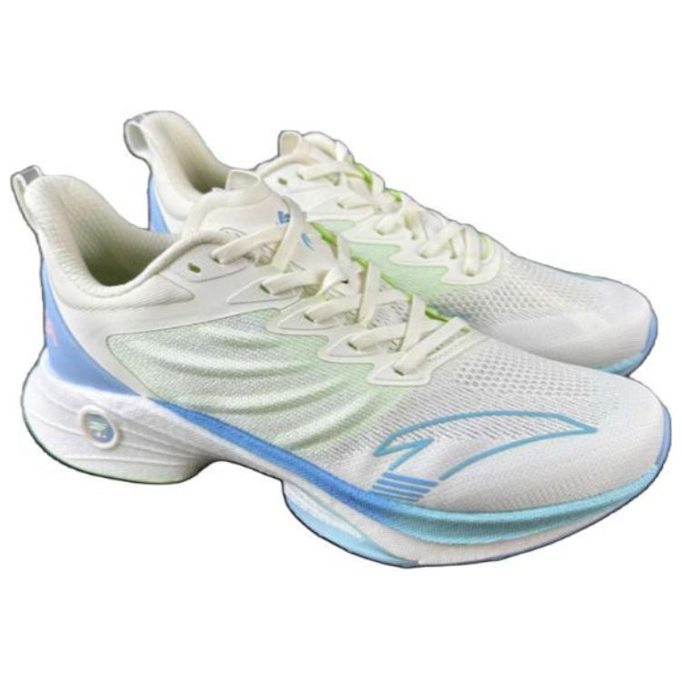 Anta Mach 3.0 Nitrogen Technology Shock Absorption Durable Lightweight Low-Top Running Shoes Women Running Shoes Ivory-White 122345583S-2