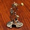 Brass Sea Horse Metal Statue Tabletop Decorated With Retro Deep-Sea Animal Statue Crafts