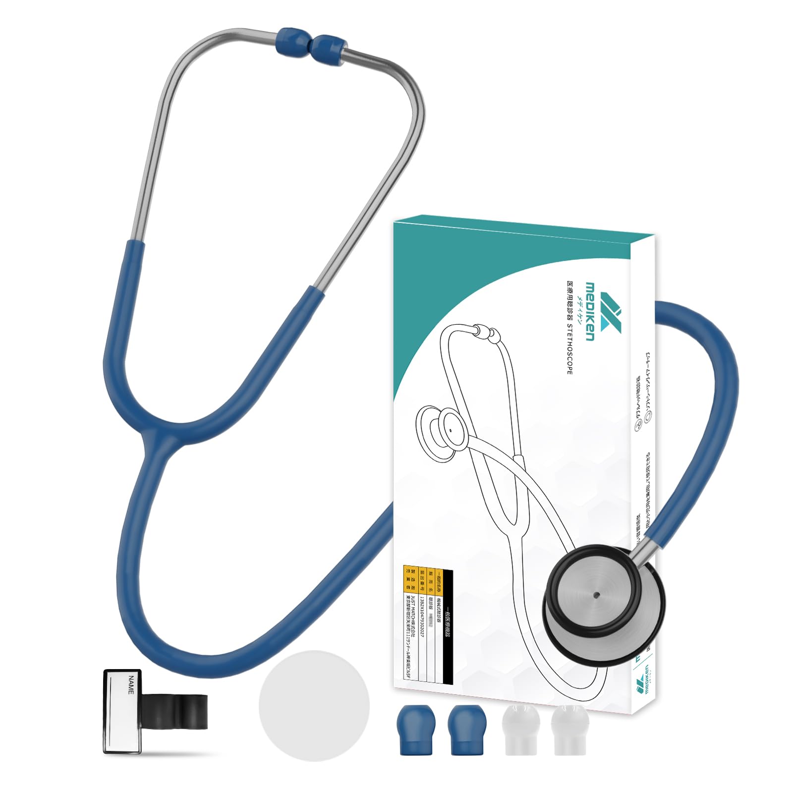 

MEDIKEN Dual для взрослых и японская инструкция Стетоскоп, Двусторонний, Головка, Педиатрия,