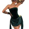 European and American women's clothing new French elegance bandeau party night scene sexy dress dress girl