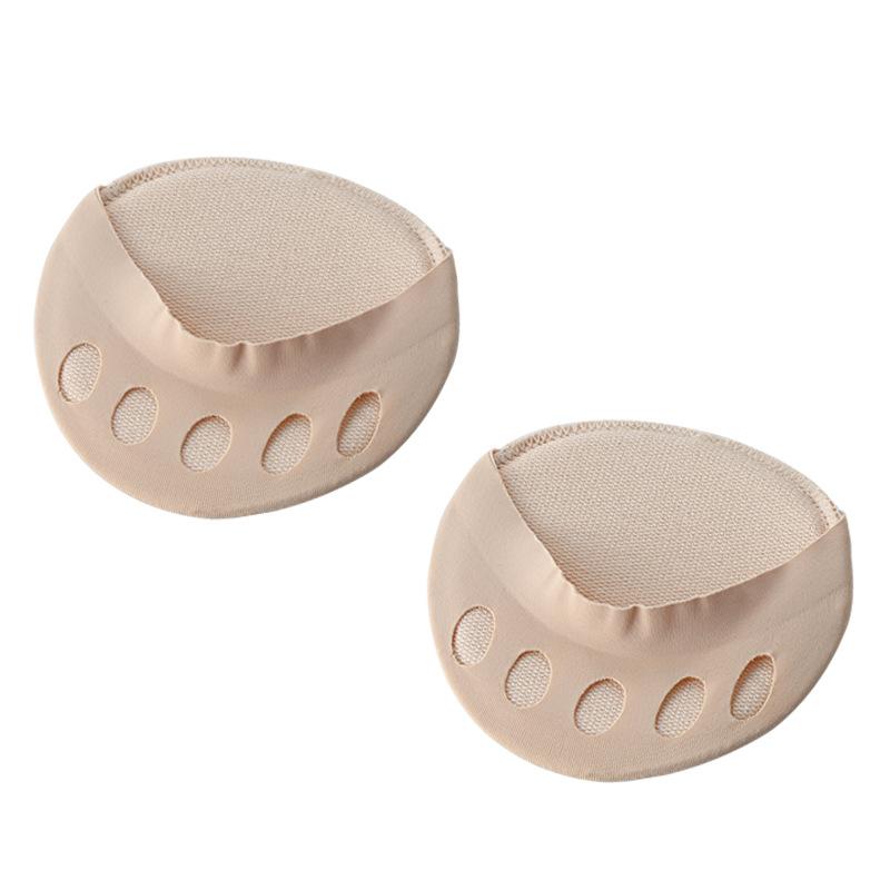 

Носки с пятью пальцами спереди, женские невидимые носки до середины стопы, летние нескользящие хлопковые полуобрезанные носки-лодочки, туфли и носки с раздвоенным носком на высоком каблуке бежевый