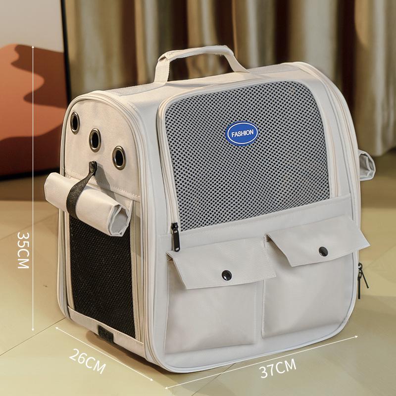 Universal Portable Cat Backpack: Anti-Stress, Handheld, Four Seasons, Capsule Kitten Carrier Bag for Summer Outings.
