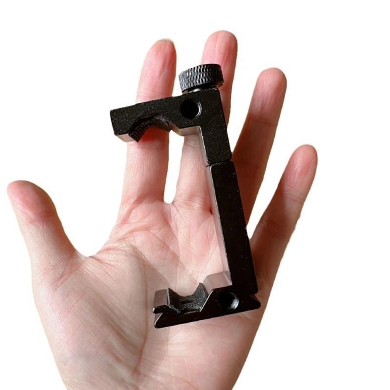 Phone Tripod Mount Metal Tripod Adapter with Hot Shoes Arca Port and 1/4in Screw Holes Adjustable Cellphone Stand Holder